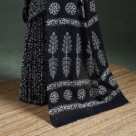 Pure mul cotton hand block batik print saree 44