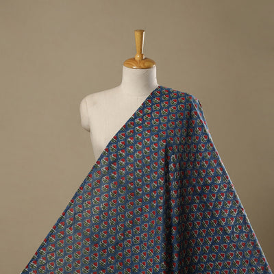 Pure mul cotton hand sanganeri fabric 10 - handcrafted