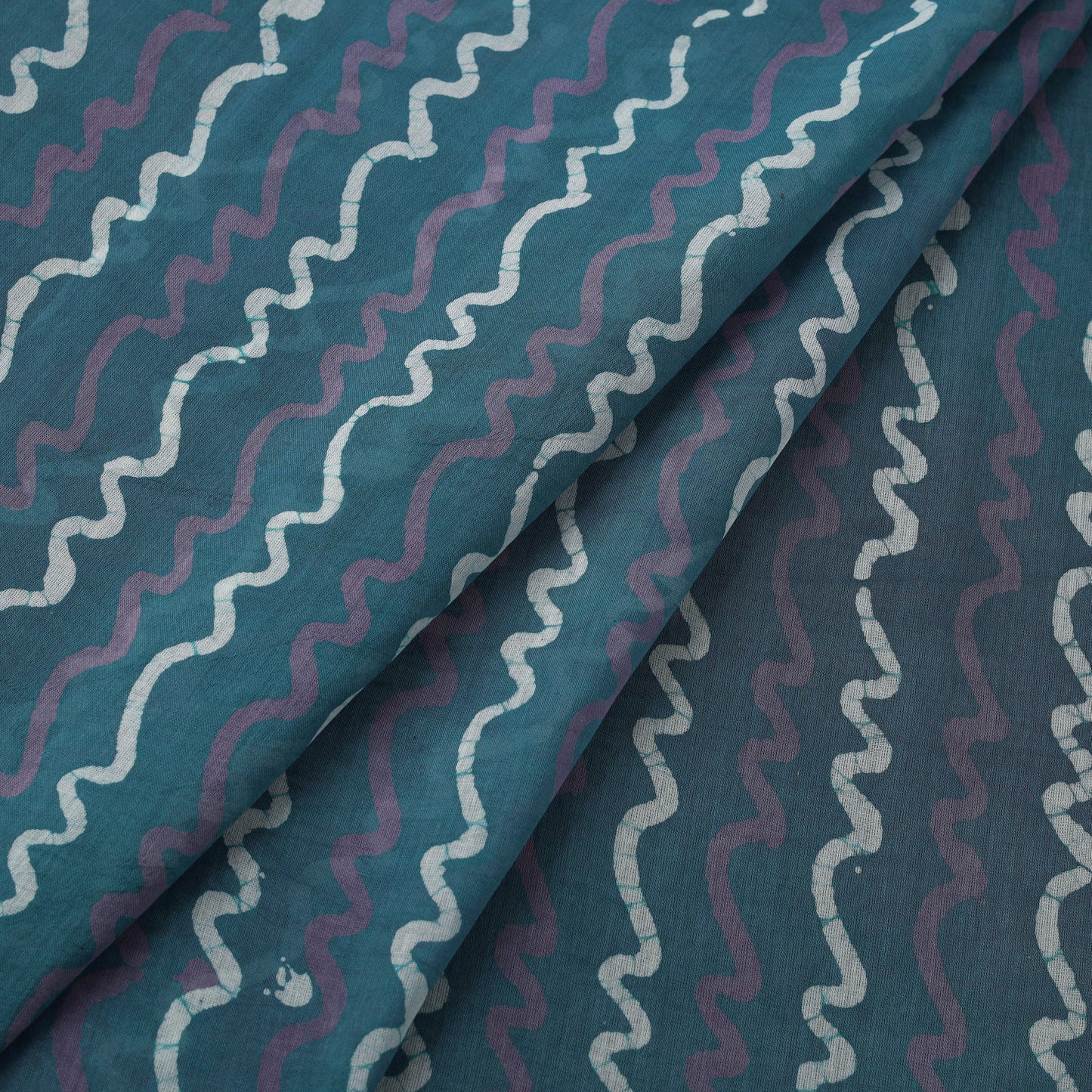 Pure mul cotton kutch hand block batik print fabric 07