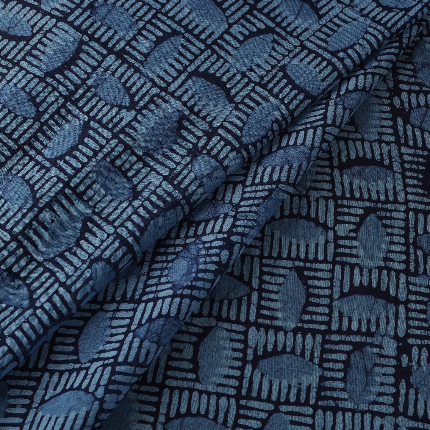 Pure mul cotton kutch hand block batik print fabric 11