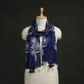 Pure mul cotton kutch hand block batik print stole