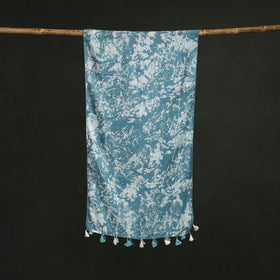 Pure mul cotton kutch hand block batik print stole
