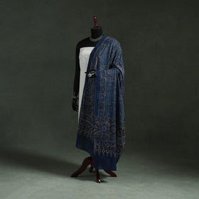 Blue - pure mul cotton kutch hand block print natural dyed
