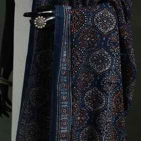 Blue - pure mul cotton kutch hand block print natural dyed
