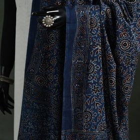 Blue - pure mul cotton kutch hand block print natural dyed