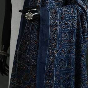 Blue - pure mul cotton kutch hand block print natural dyed