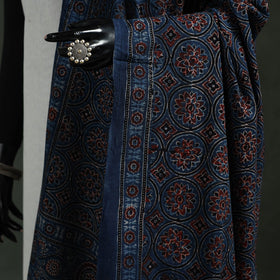 Blue - pure mul cotton kutch hand block print natural dyed