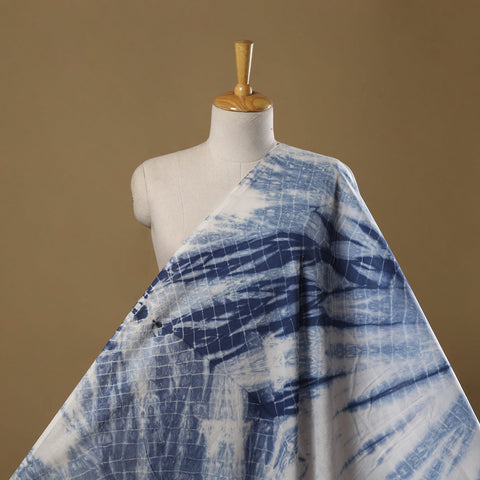 Pure mul cotton tie-dye shibori fabric 10 - handcrafted