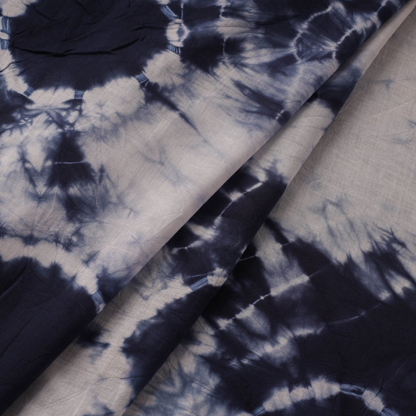 Pure mul cotton tie-dye shibori fabric 14 - handcrafted