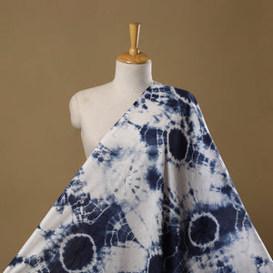 Pure mul cotton tie-dye shibori fabric 14 - handcrafted