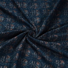 Blue - pure wool handloom akola fabric 06 - handcrafted