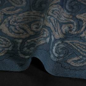 Blue - pure wool handloom akola fabric 13 - handcrafted