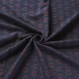 Grey - pure wool handloom natural dyed fabric 13
