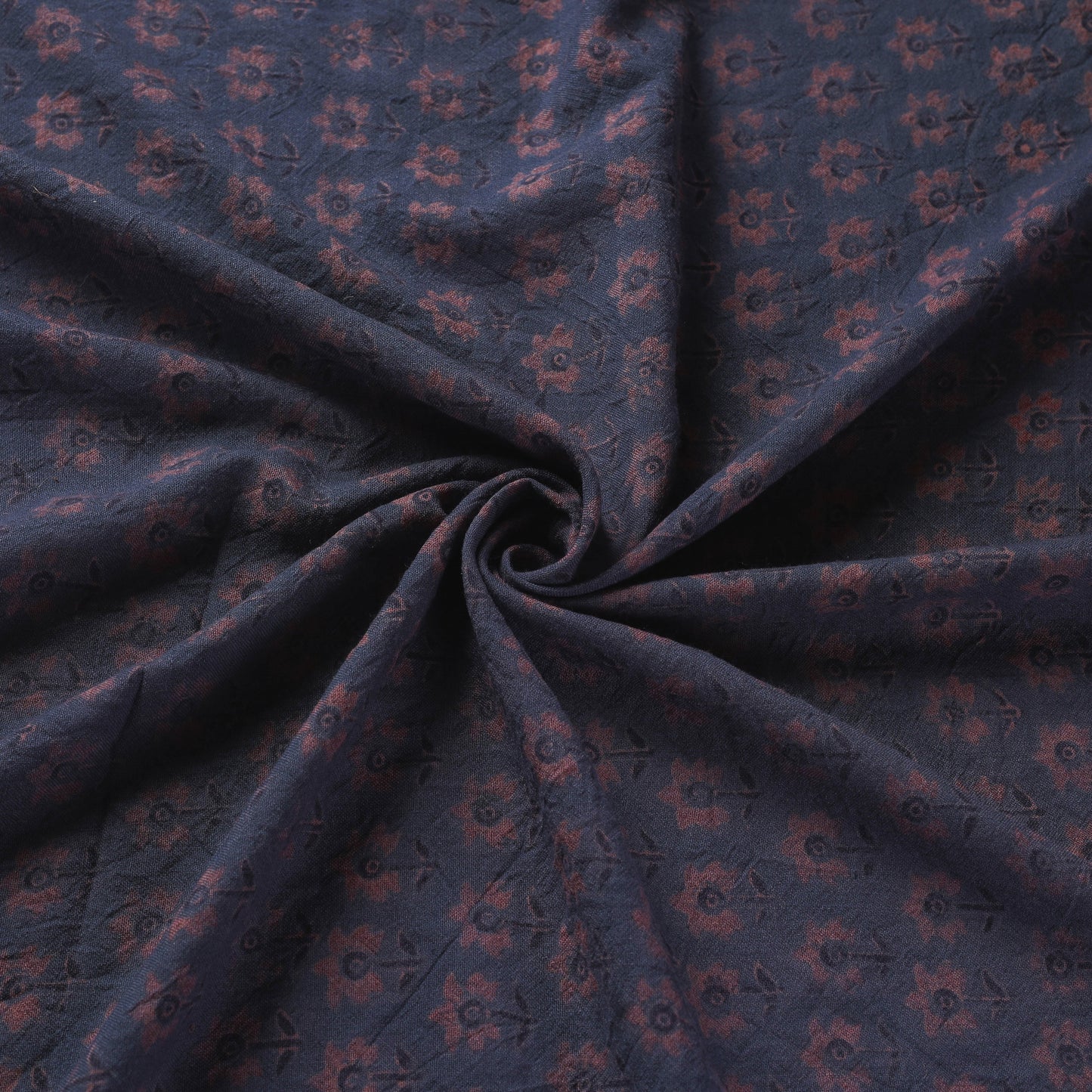 Grey - pure wool handloom natural dyed fabric 13