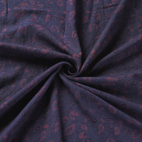 Blue - pure wool handloom natural dyed fabric 15