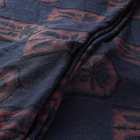 Blue - pure wool handloom natural dyed fabric 32
