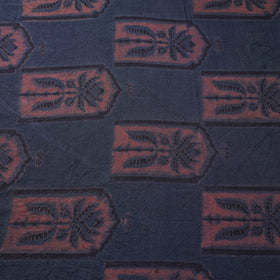 Blue - pure wool handloom natural dyed fabric 32