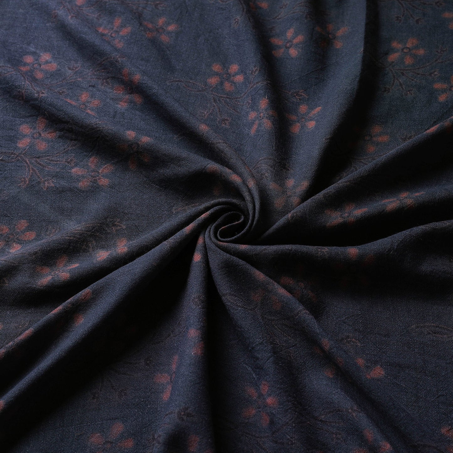 Grey - pure wool handloom natural dyed fabric 31