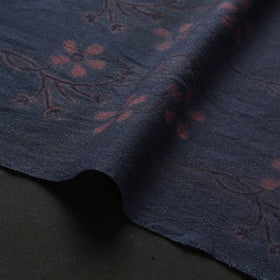 Grey - pure wool handloom natural dyed fabric 31