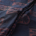 Blue - pure wool handloom natural dyed fabric 32