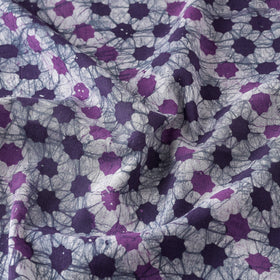 Buy Purple Hand Printed Cotton Batik Fabric