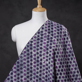 Buy Purple Hand Printed Cotton Batik Fabric