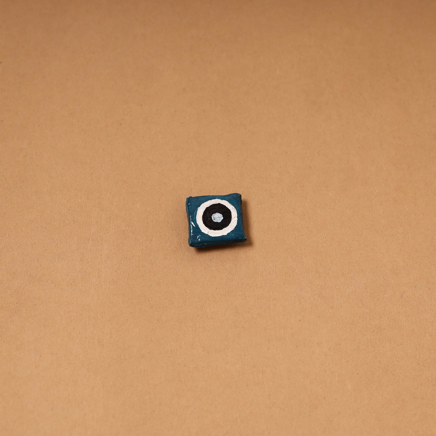 Blue - quirklets handpainted clay evil eye fridge magnet 24