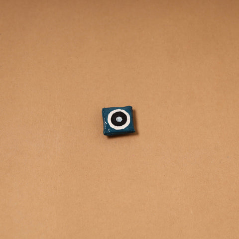 Blue - quirklets handpainted clay evil eye fridge magnet 24