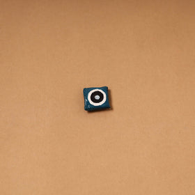 Blue - quirklets handpainted clay evil eye fridge magnet 24