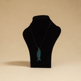 Quirklets handpainted clay pendant necklace 26 - handcrafted