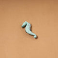 Blue - quirklets handpainted clay seahorse fridge magnet 25