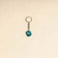 Blue - quirklets handpainted clay spiral snake keychain 05