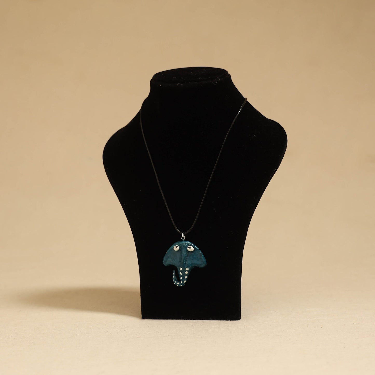 Quirklets handpainted clay pendant necklace 28 - handcrafted