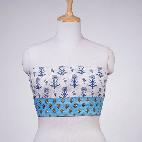 Buy Rangoli Sanganeri Block Printing Cotton Blouse Material 