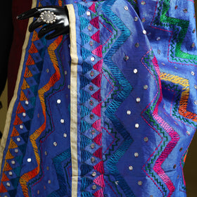 Ranihati chanderi silk zig zag hand embroidery dupatta 06