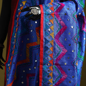 Ranihati chanderi silk zig zag hand embroidery dupatta 32