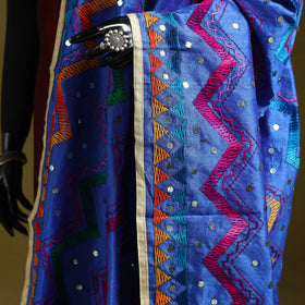 Ranihati chanderi silk zig zag hand embroidery dupatta 33