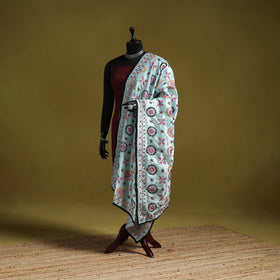 Ranihati chapa work chanderi silk hand embroidery dupatta