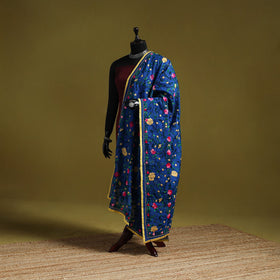 Ranihati chapa work chanderi silk hand embroidery dupatta