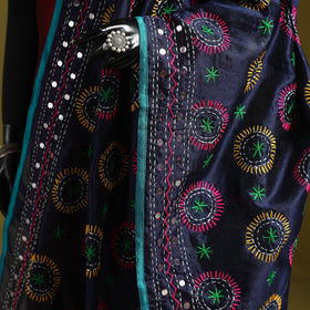 Ranihati chapa work chanderi silk hand embroidery dupatta