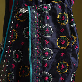 Ranihati chapa work chanderi silk hand embroidery dupatta
