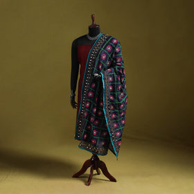 Ranihati chapa work chanderi silk hand embroidery dupatta