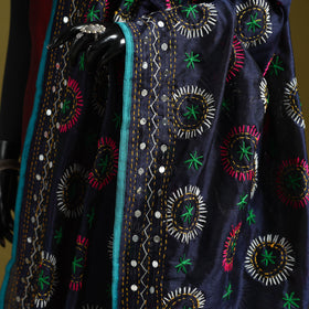 Ranihati chapa work chanderi silk hand embroidery dupatta