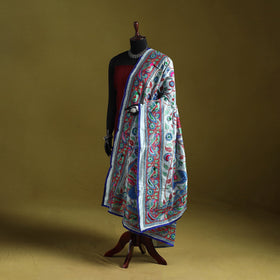 Ranihati madhubani chapa work chanderi silk hand embroidery