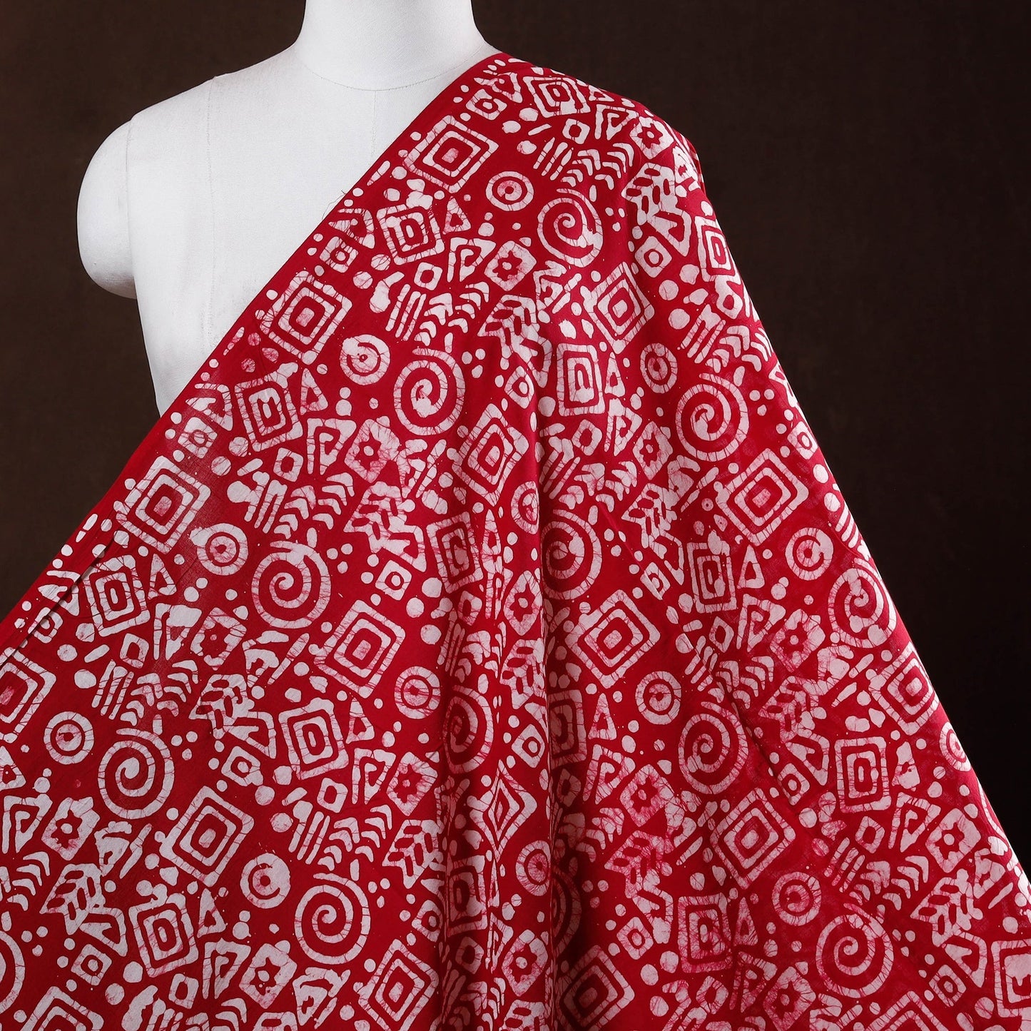 Hand batik cotton fabric 18 - handcrafted