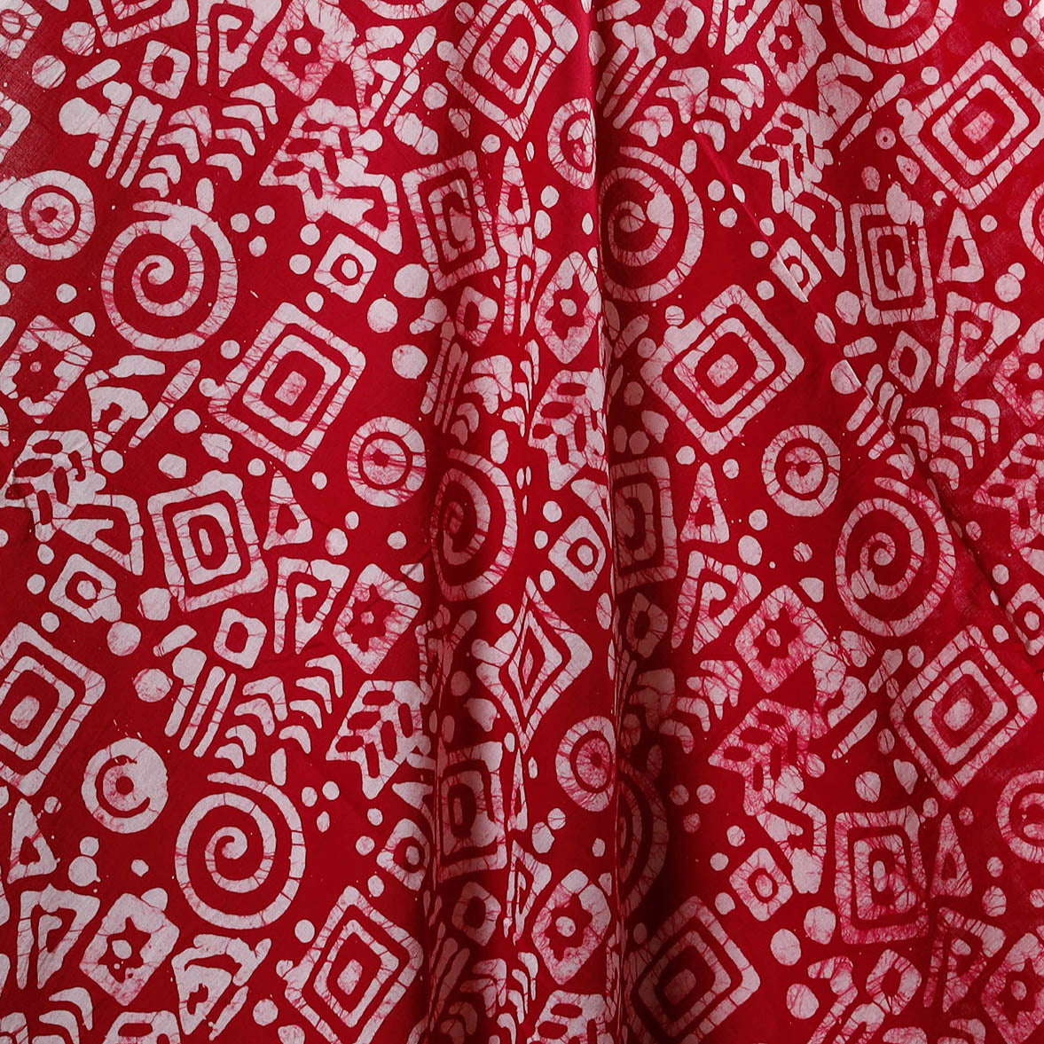 Hand batik cotton fabric 18 - handcrafted