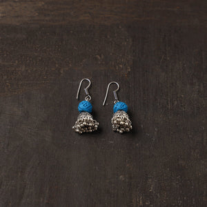 Roshni german silver jhumki earrings - handcrafted