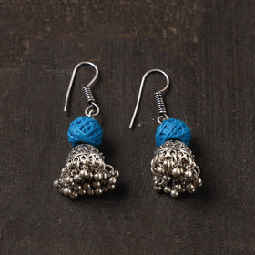 Roshni german silver jhumki earrings - handcrafted