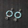 Blue Roshni GS Fabart Handmade Earrings