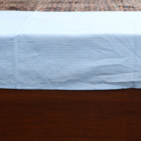 Blue - running stitch with modal silk patch cotton bedsheet